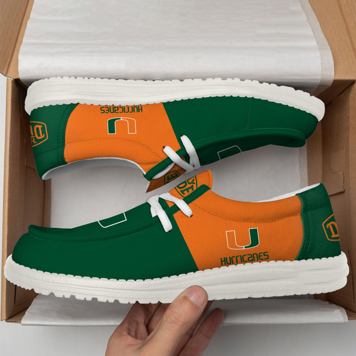 Miami Hurricanes Lace Up Loafers 2026
