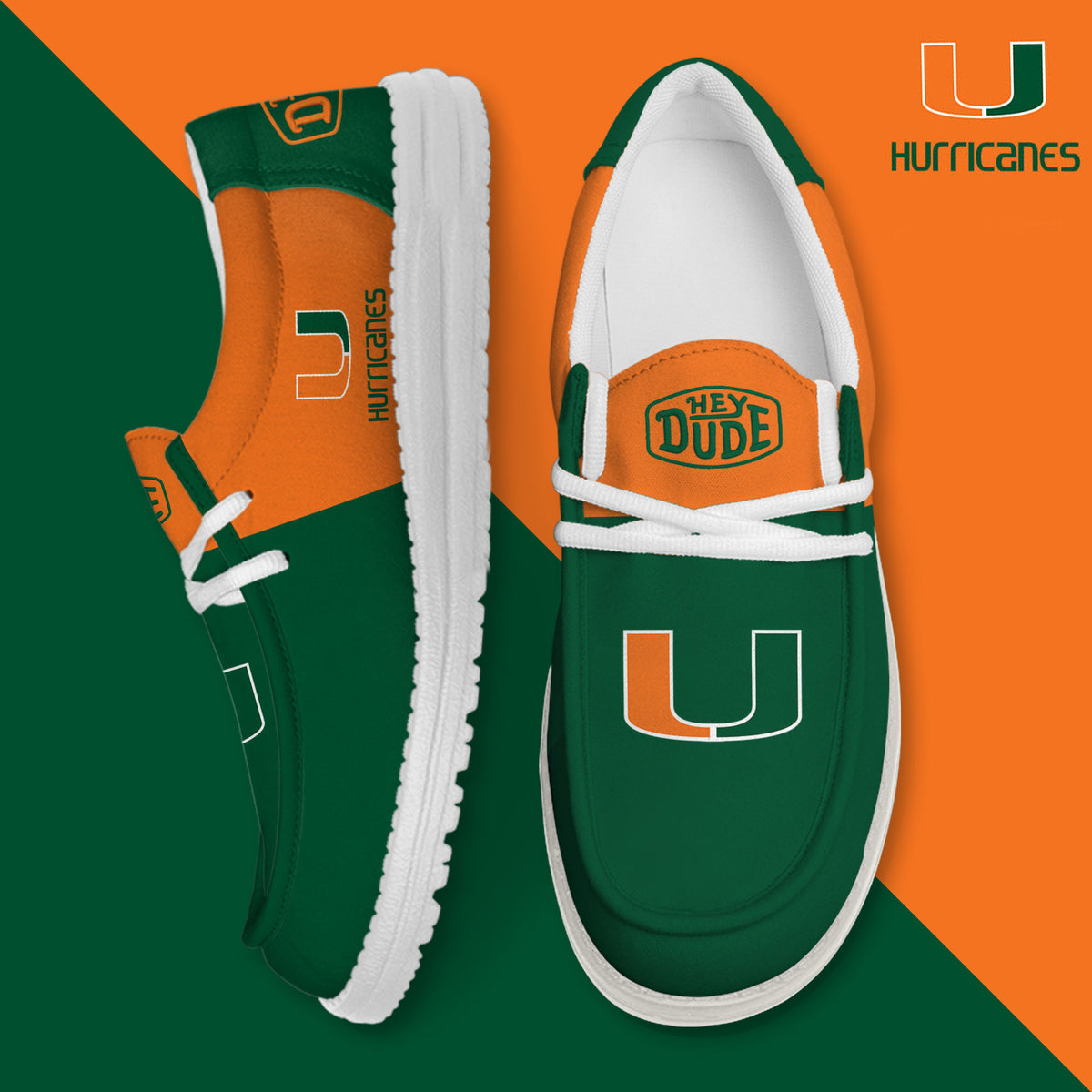 Miami Hurricanes Lace Up Loafers 2026