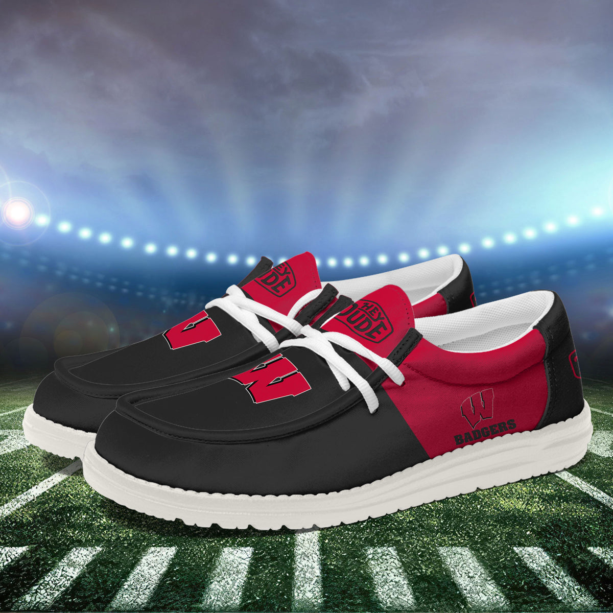 Wisconsin Badgers Lace Up Loafers 2026