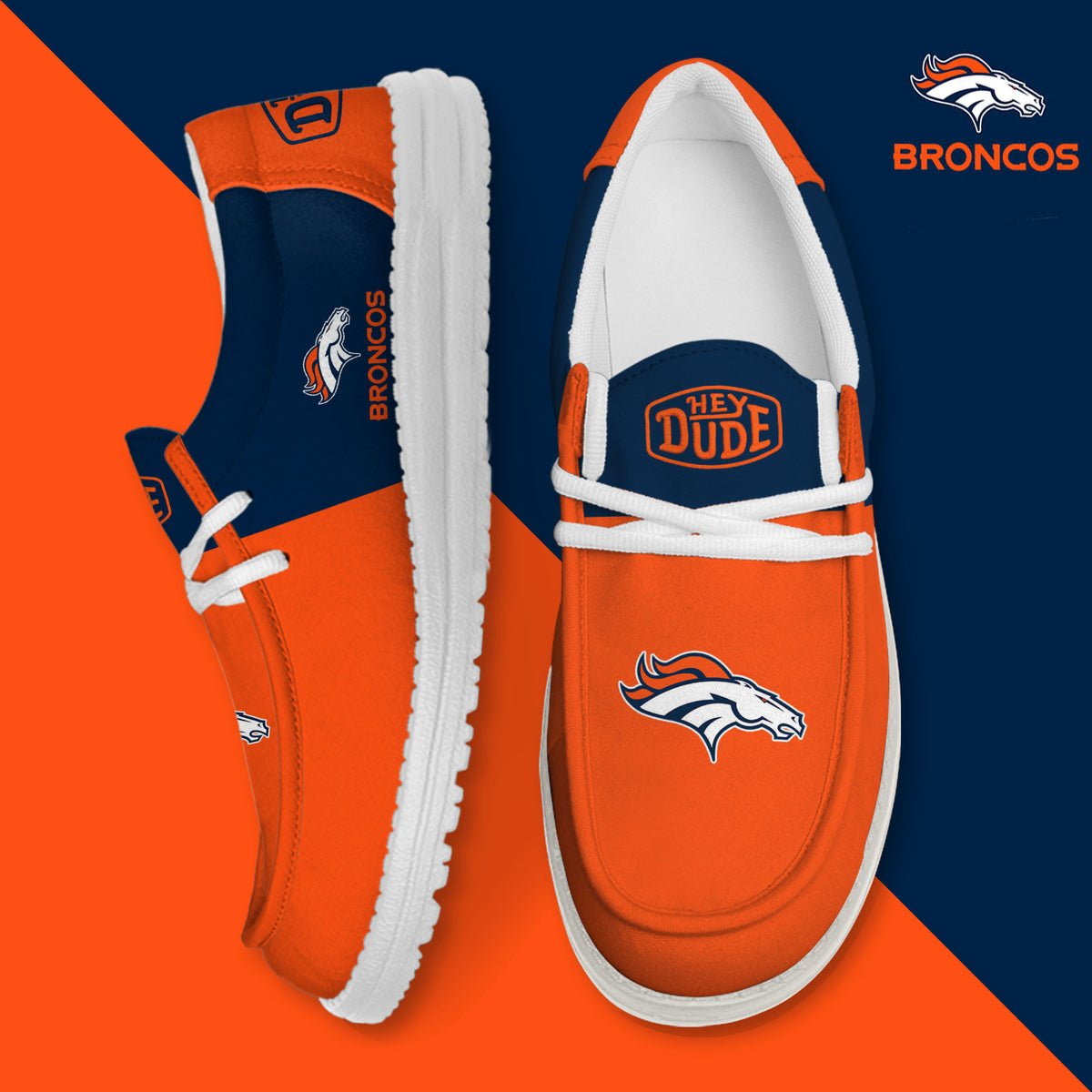 Denver Broncos Lace Up Loafers 2026