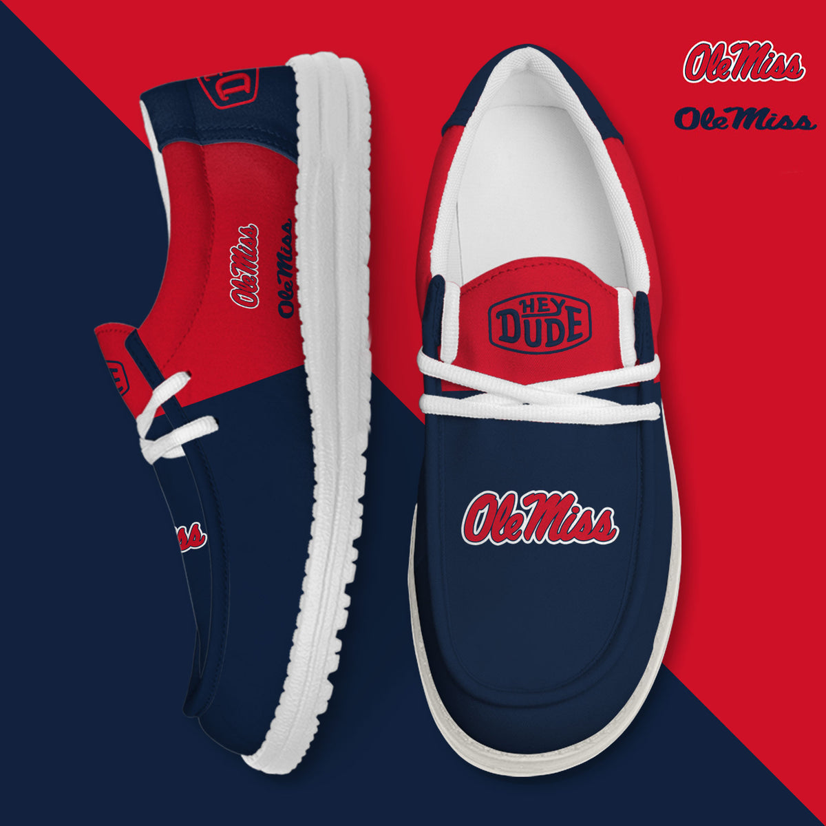 Ole Miss Rebels Lace Up Loafers 2026