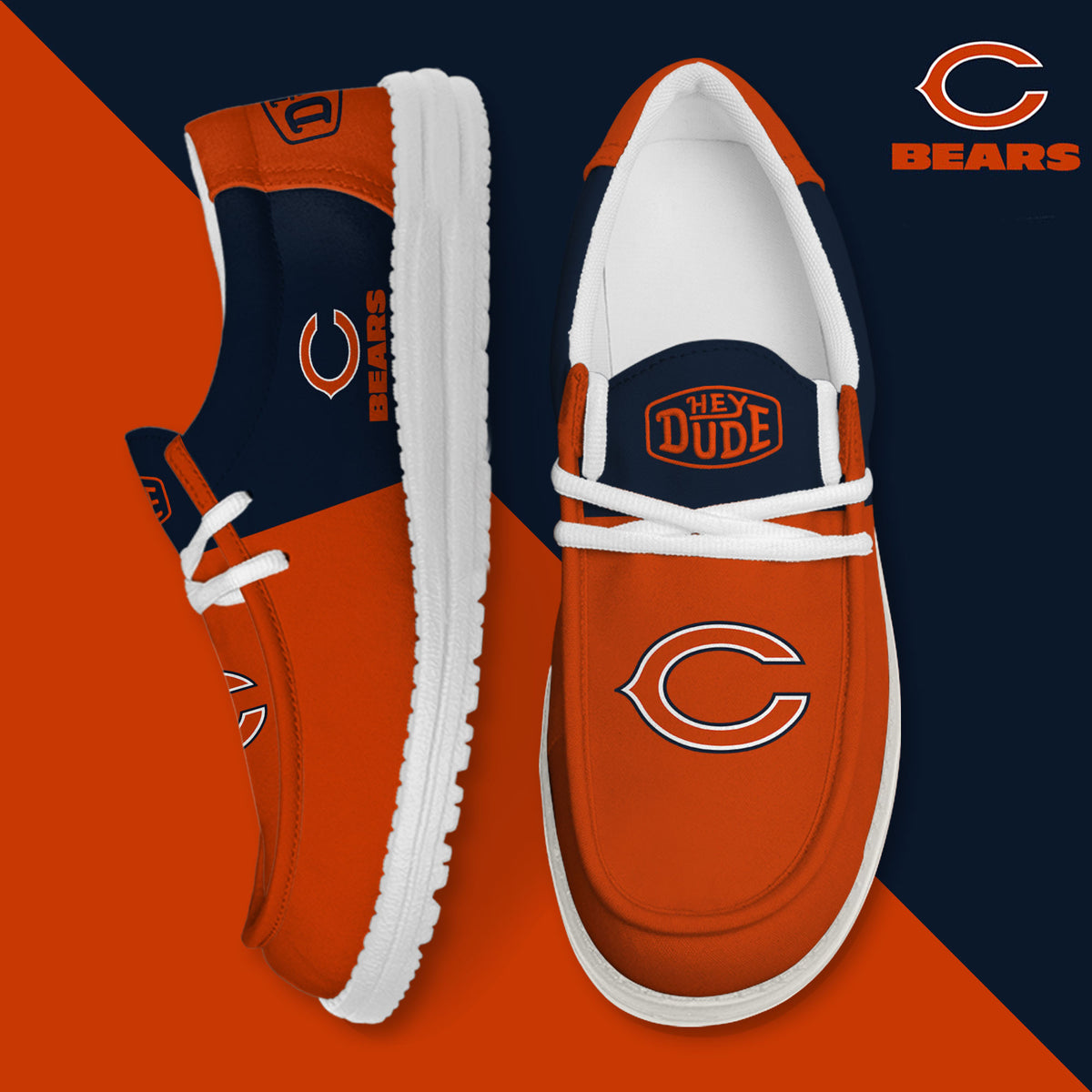 Chicago Bears Lace Up Loafers 2026