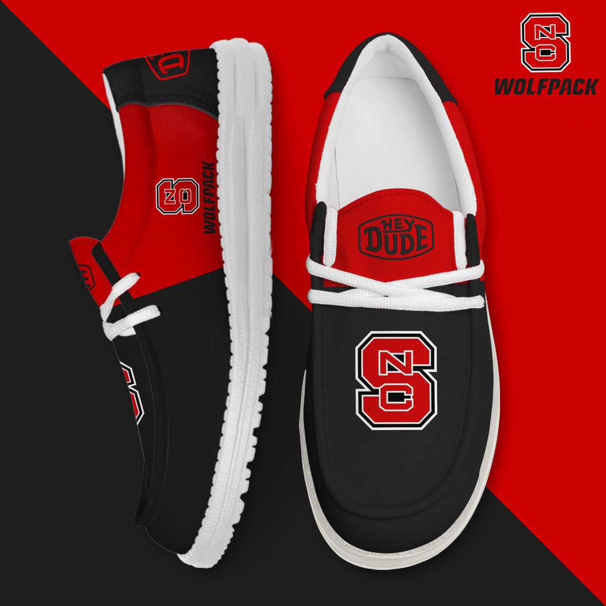 NC State Wolfpack Lace Up Loafers 2026