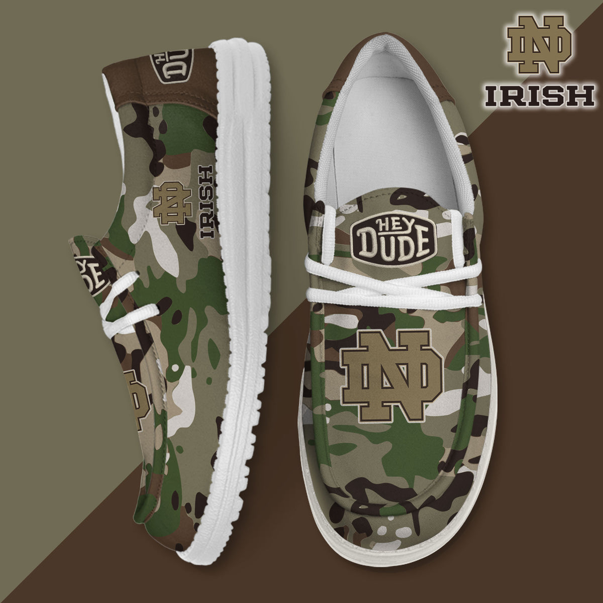 Notre Dame Fighting Irish Lace Up Loafers 2026