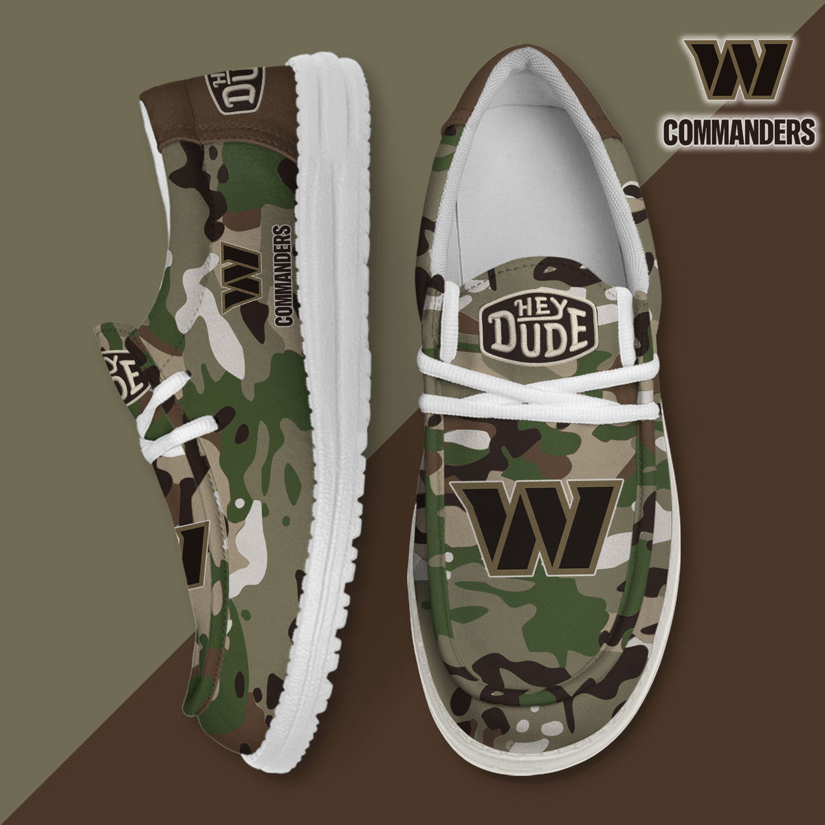 Healalio Washington Commanders Lace Up Loafers 2026