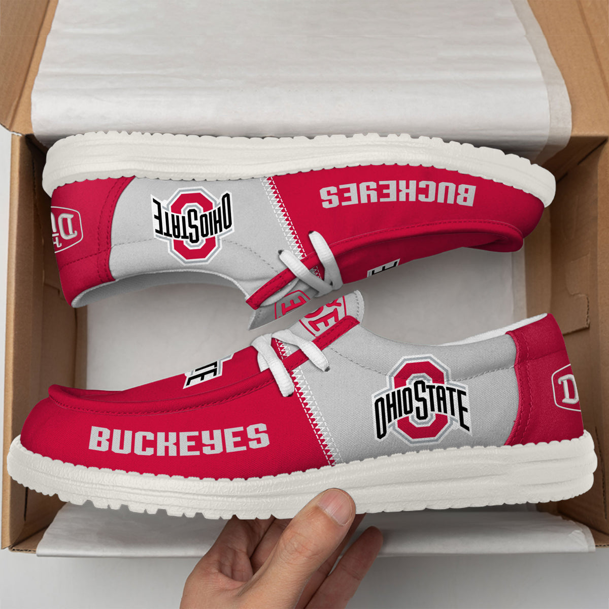 Ohio State Buckeyes Lace Up Loafers 2026