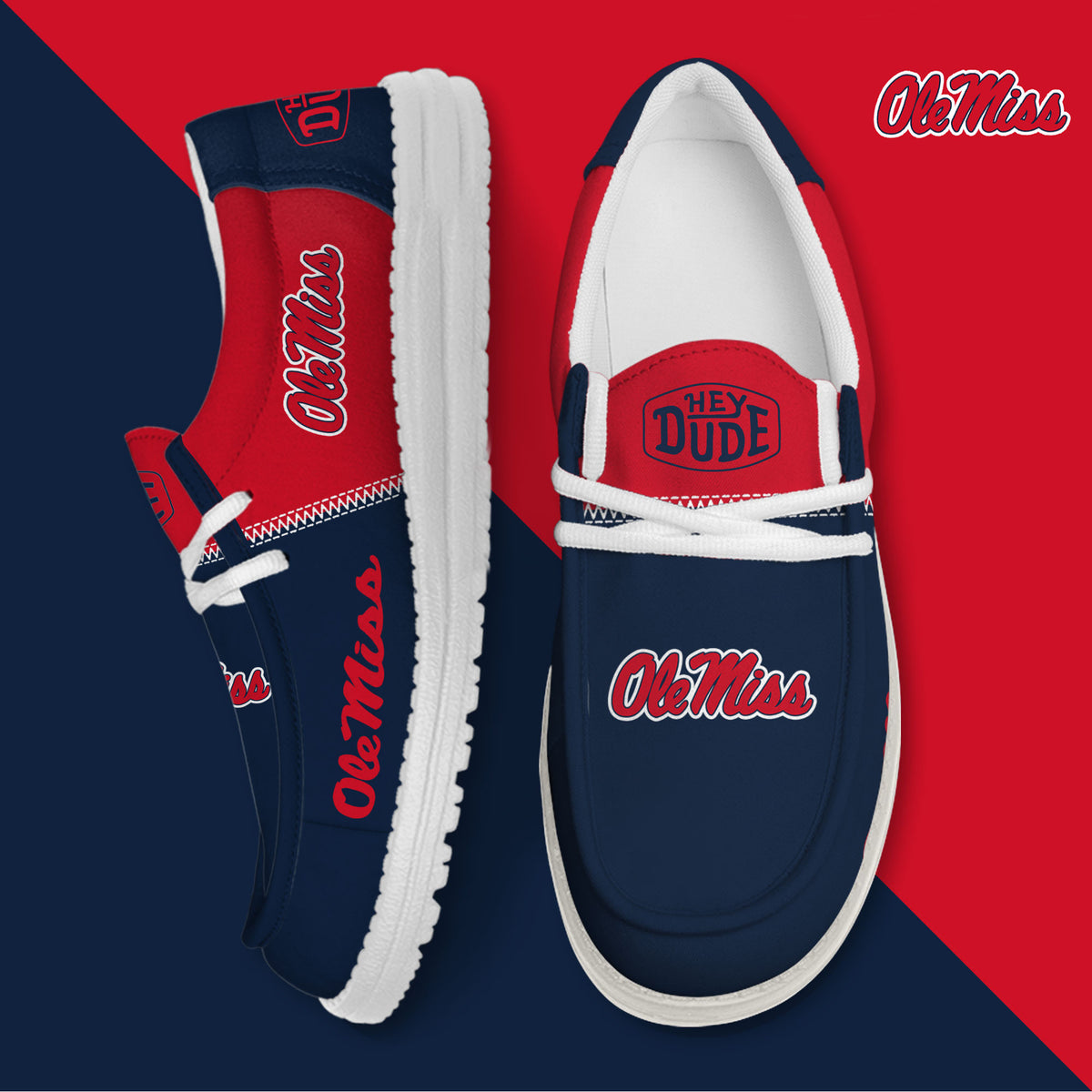 Ole Miss Rebels Lace Up Loafers 2026