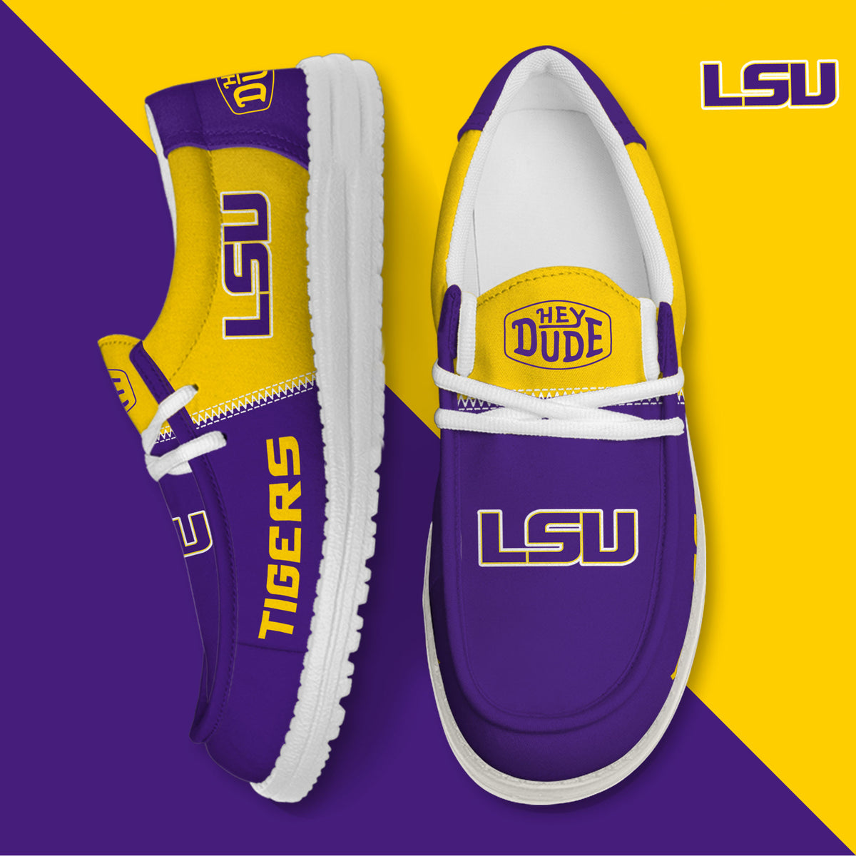 LSU Tigers Lace Up Loafers 2026