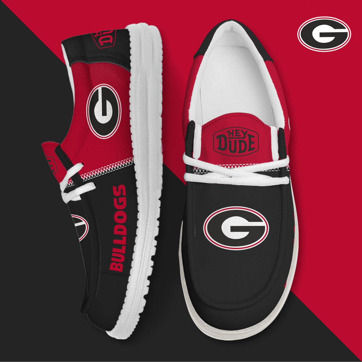 Georgia Bulldogs Lace Up Loafers 2026