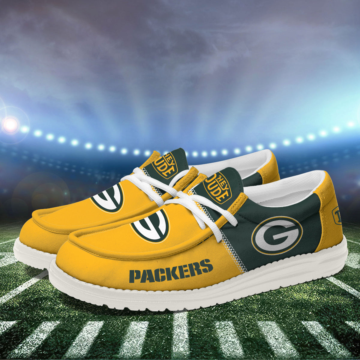 Green Bay Packers Lace Up Loafers 2026