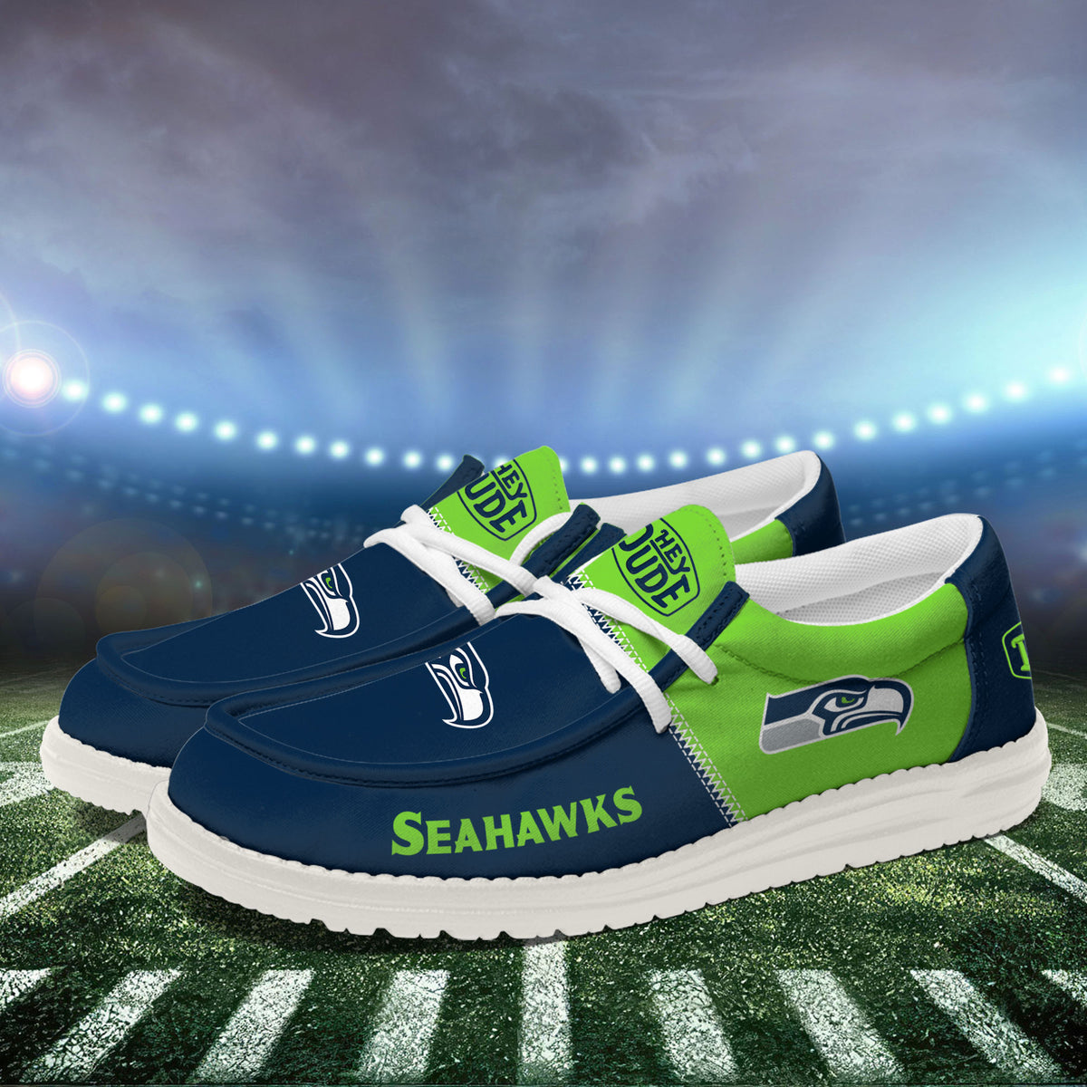 Seattle Seahawks Lace Up Loafers 2026