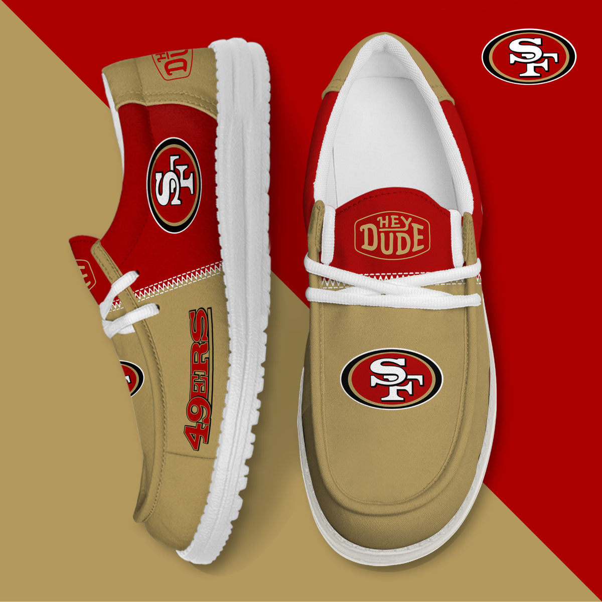 San Francisco 49ers Lace Up Loafers 2026