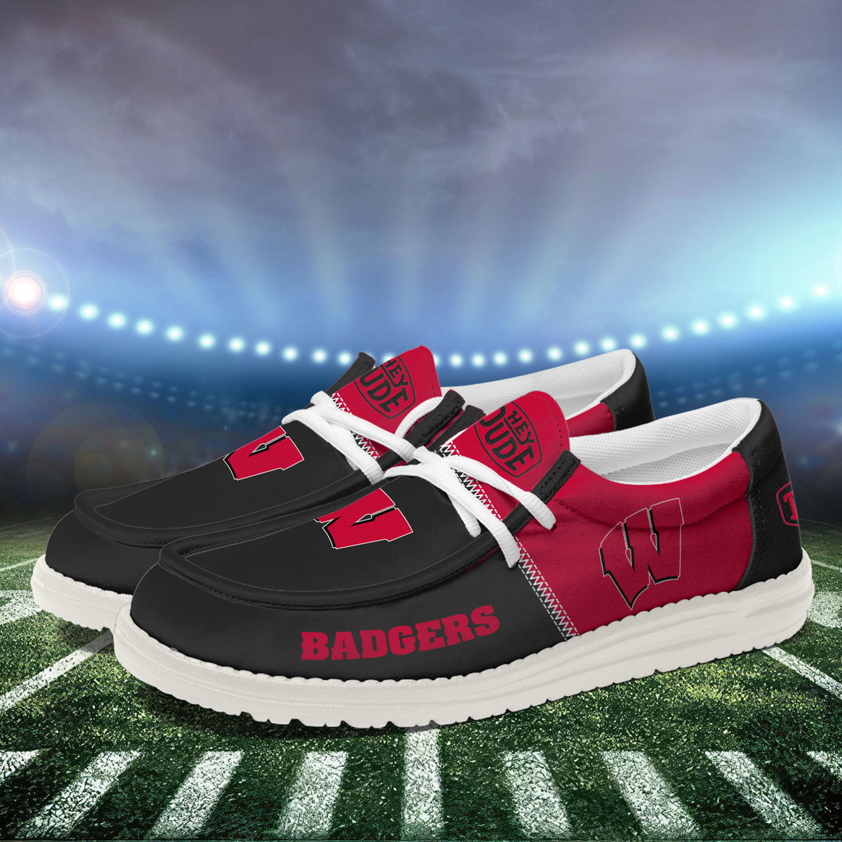 Wisconsin Badgers Lace Up Loafers 2026