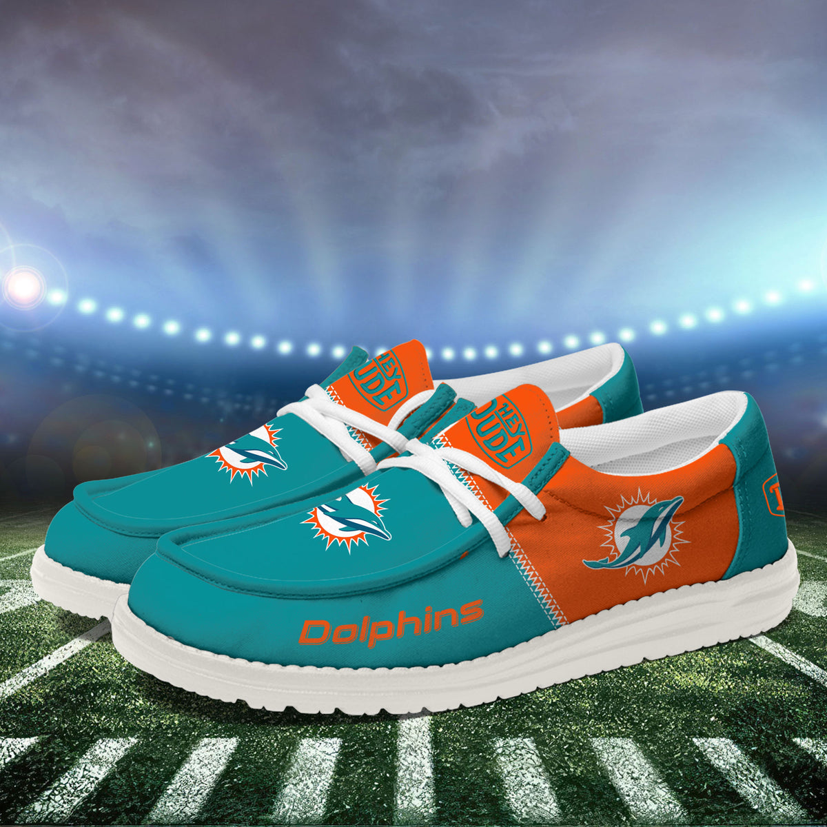 Miami Dolphins Lace Up Loafers 2026