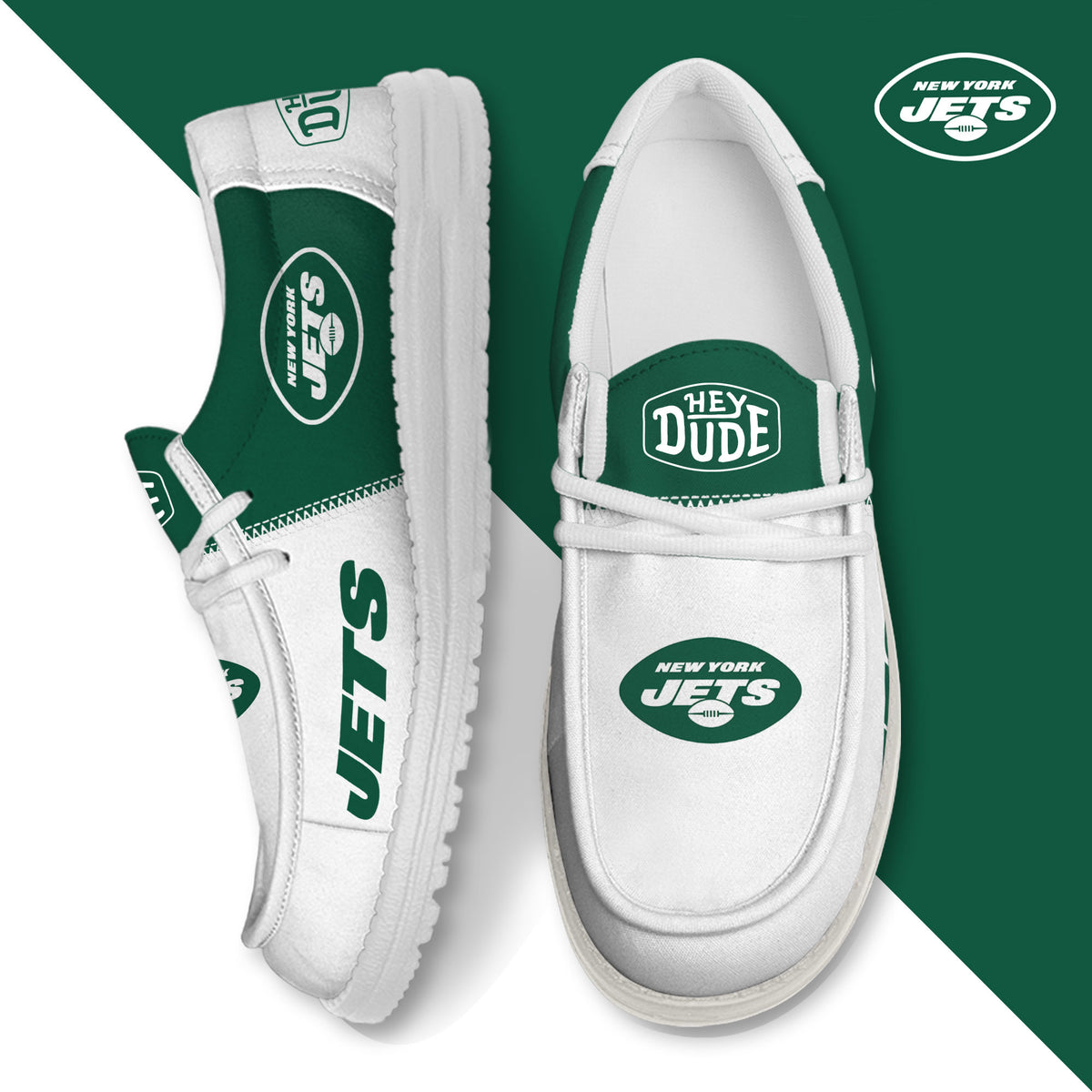 New York Jets Lace Up Loafers 2026