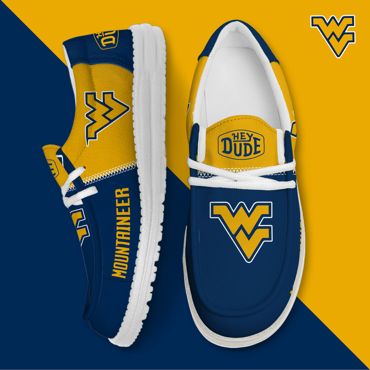 West Virginia Mountaineers Lace Up Loafers 2026