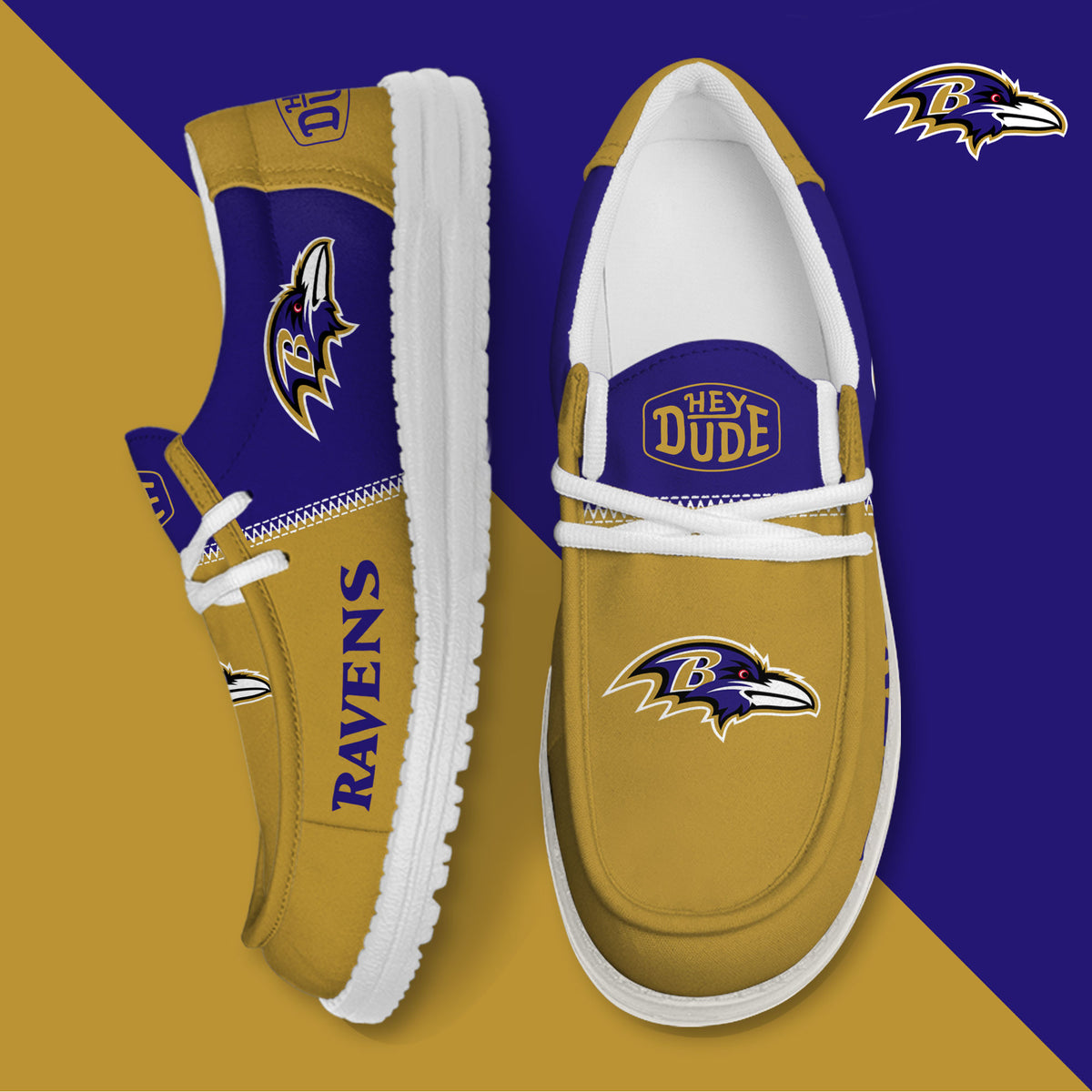 Baltimore Ravens Lace Up Loafers 2026
