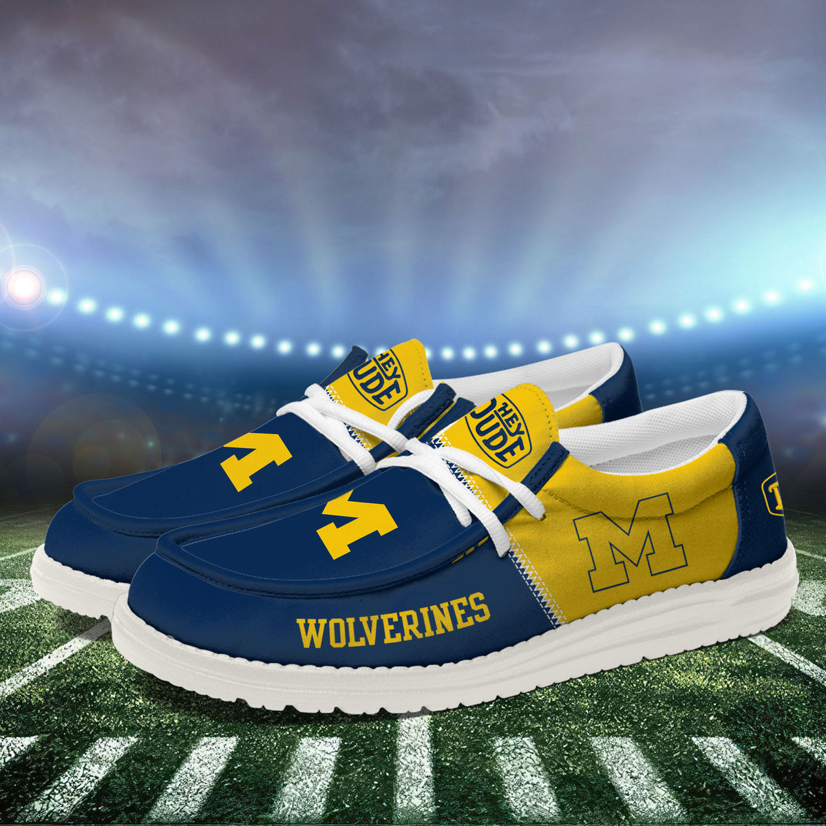 Michigan Wolverines Lace Up Loafers 2026