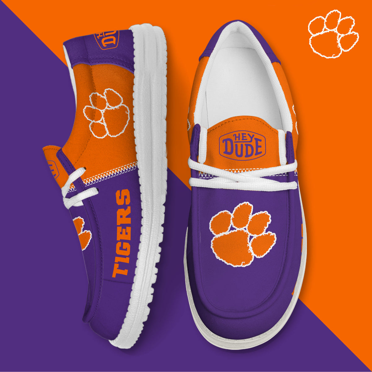 Clemson Tigers Lace Up Loafers 2026