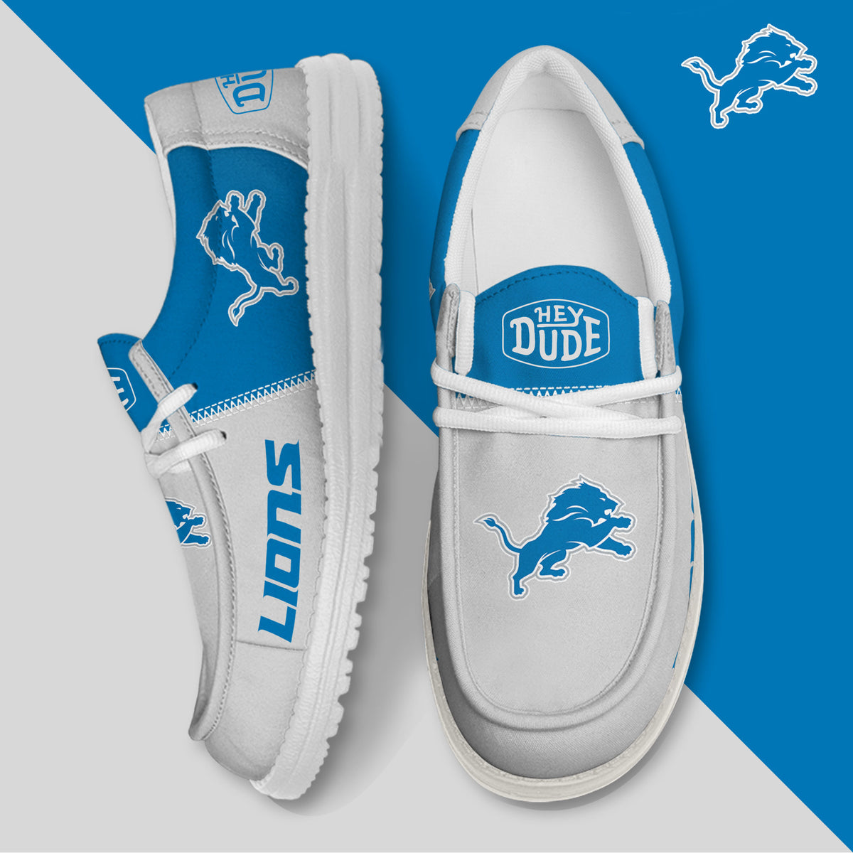 Detroit Lions Lace Up Loafers 2026