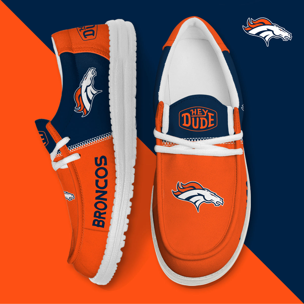 Denver Broncos Lace Up Loafers 2026