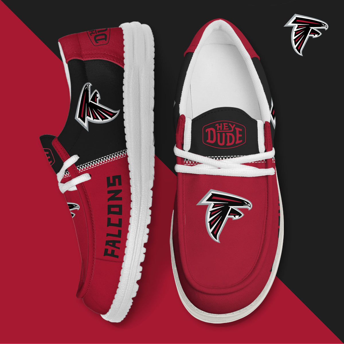 Atlanta Falcons Lace Up Loafers 2026