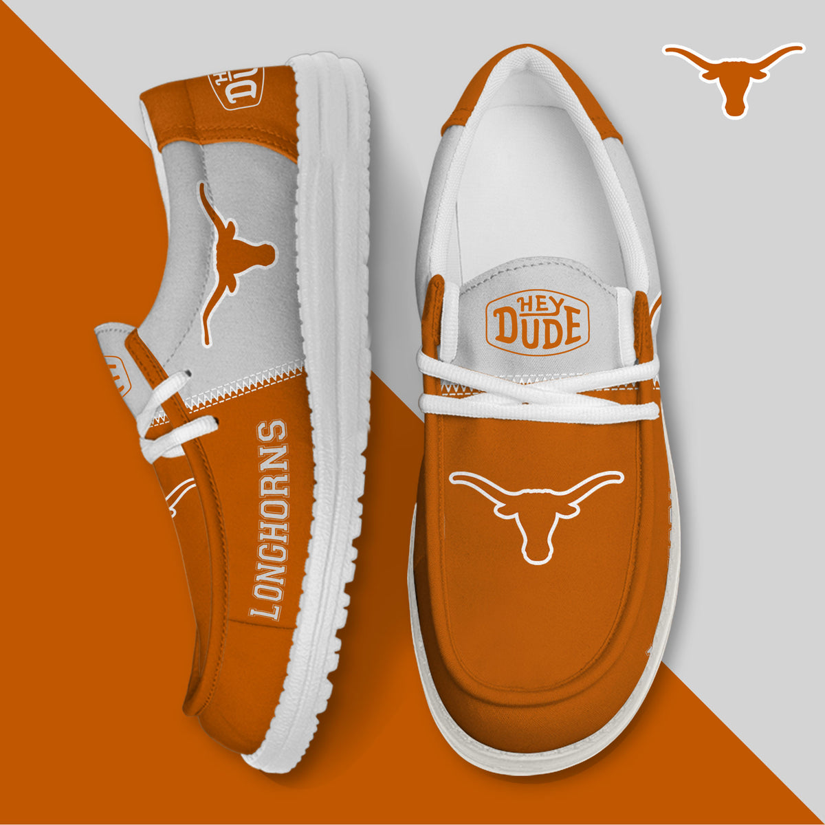Texas Longhorns Lace Up Loafers 2026