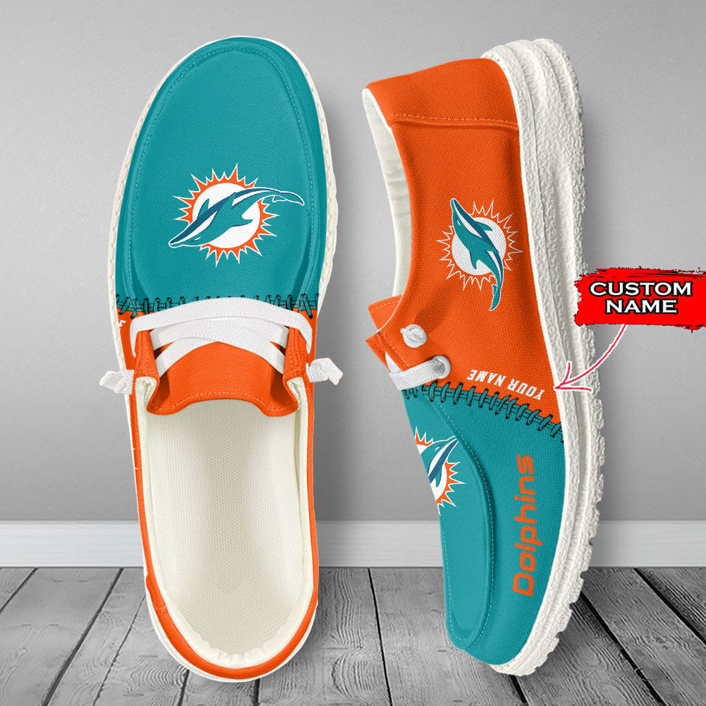 Miami Dolphins Lace Up Loafers 2026