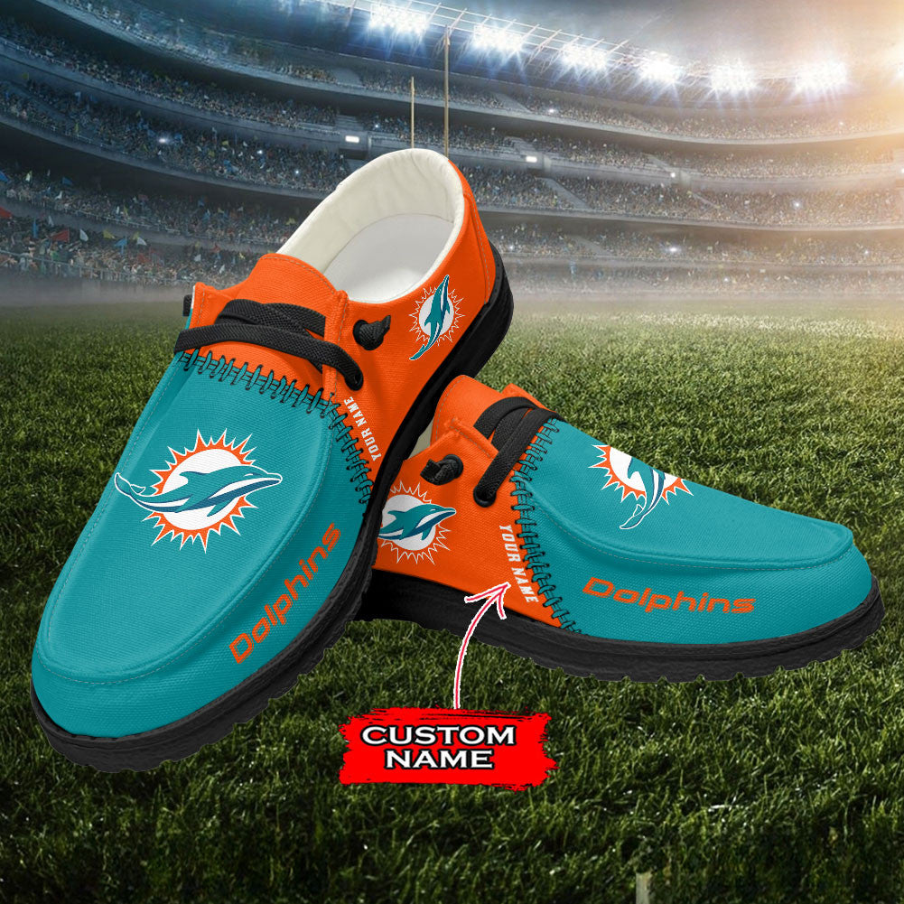 Miami Dolphins Lace Up Loafers 2026