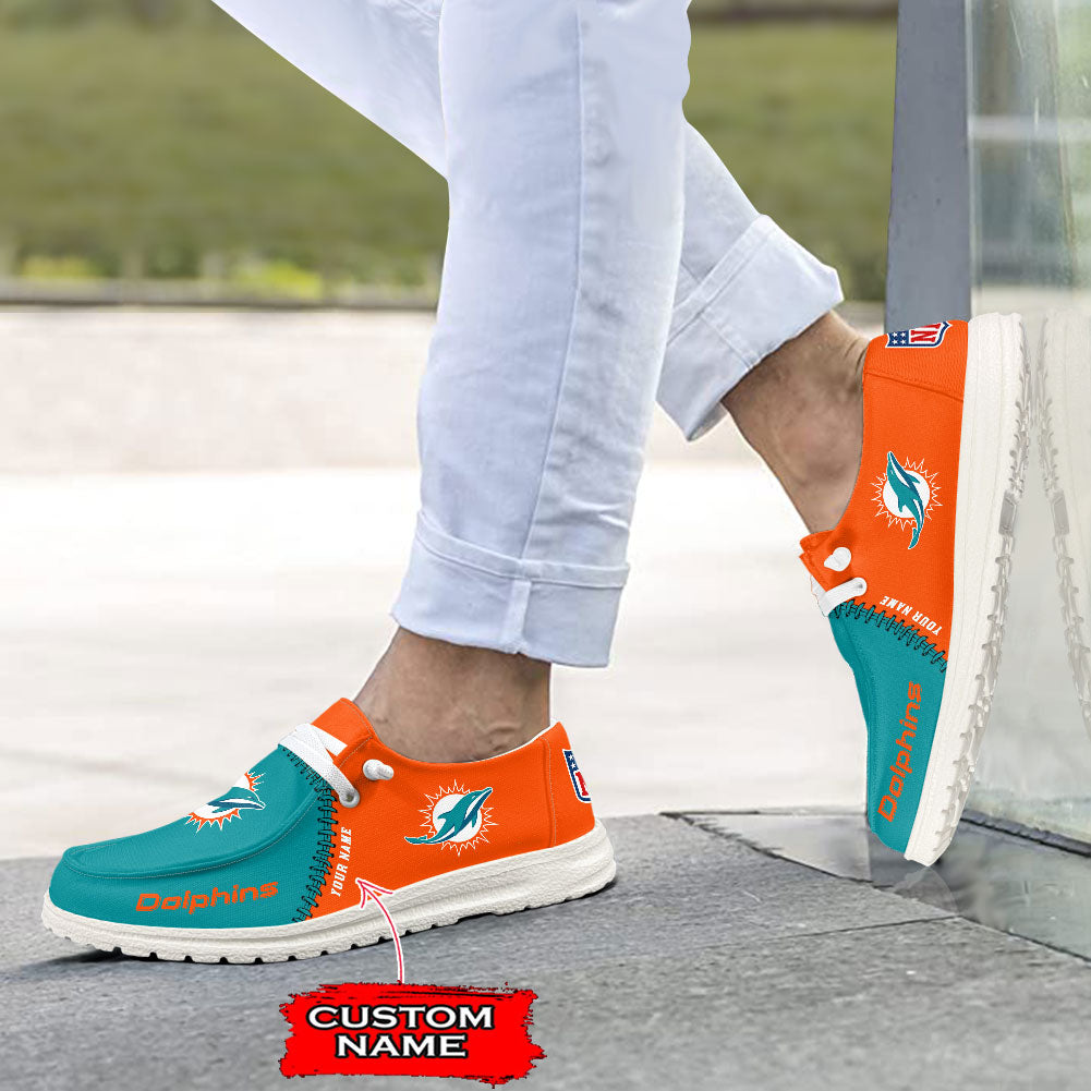 Miami Dolphins Lace Up Loafers 2026