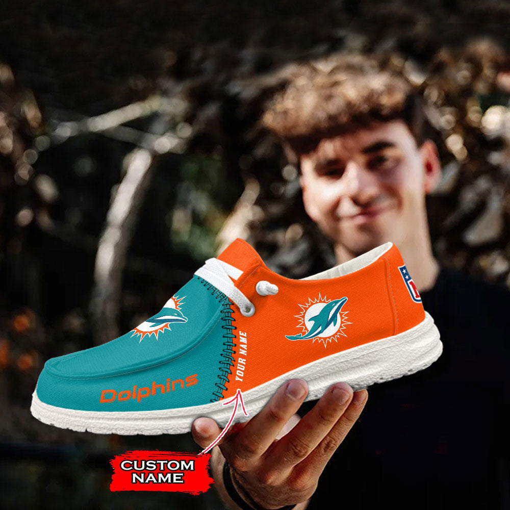 Miami Dolphins Lace Up Loafers 2026