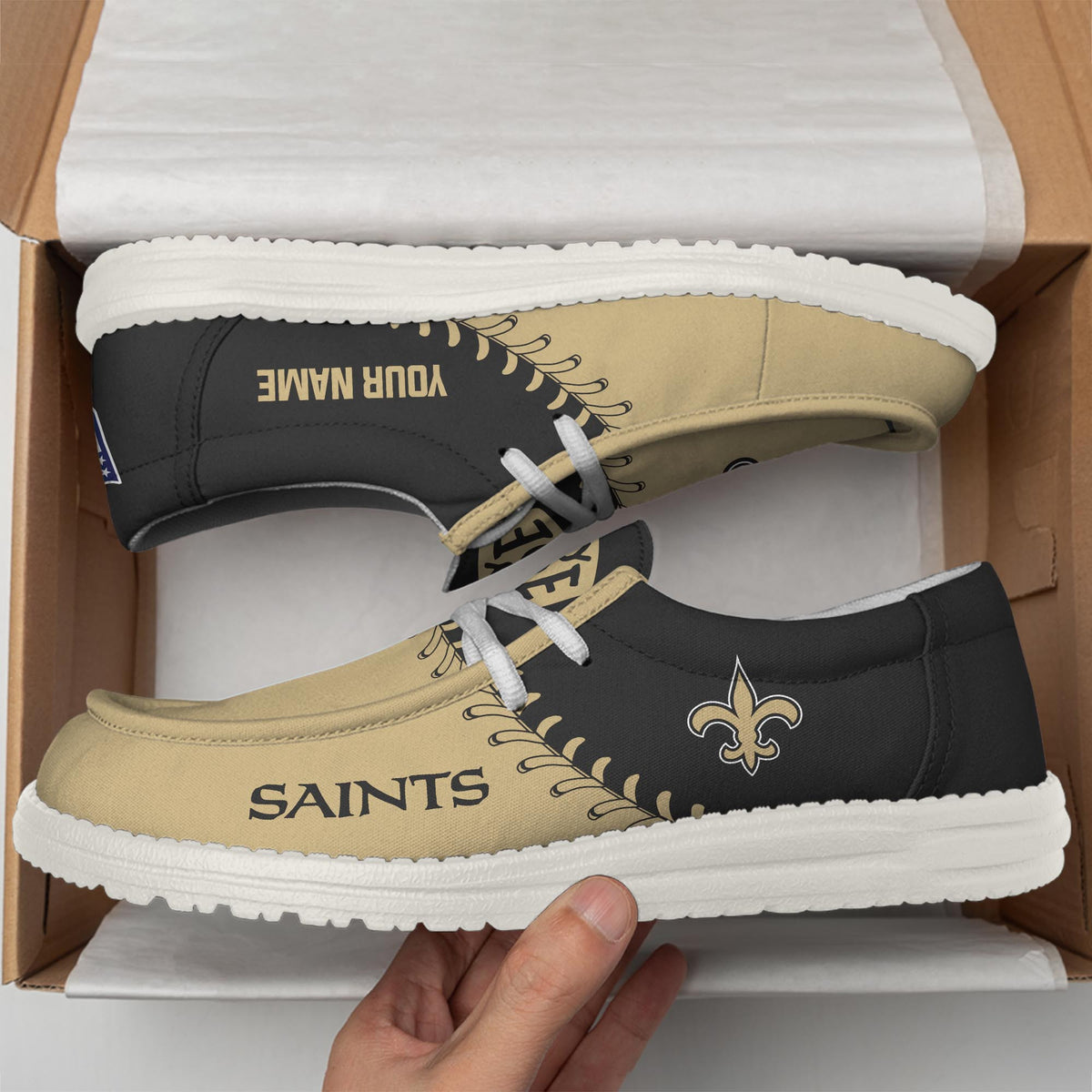 New Orleans Saints Lace Up Loafers 2026