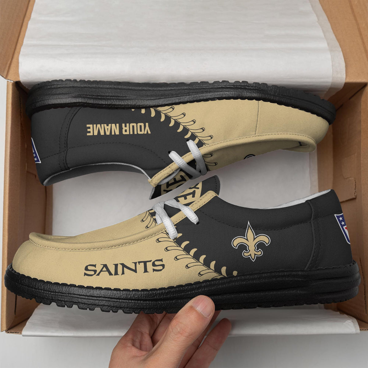New Orleans Saints Lace Up Loafers 2026