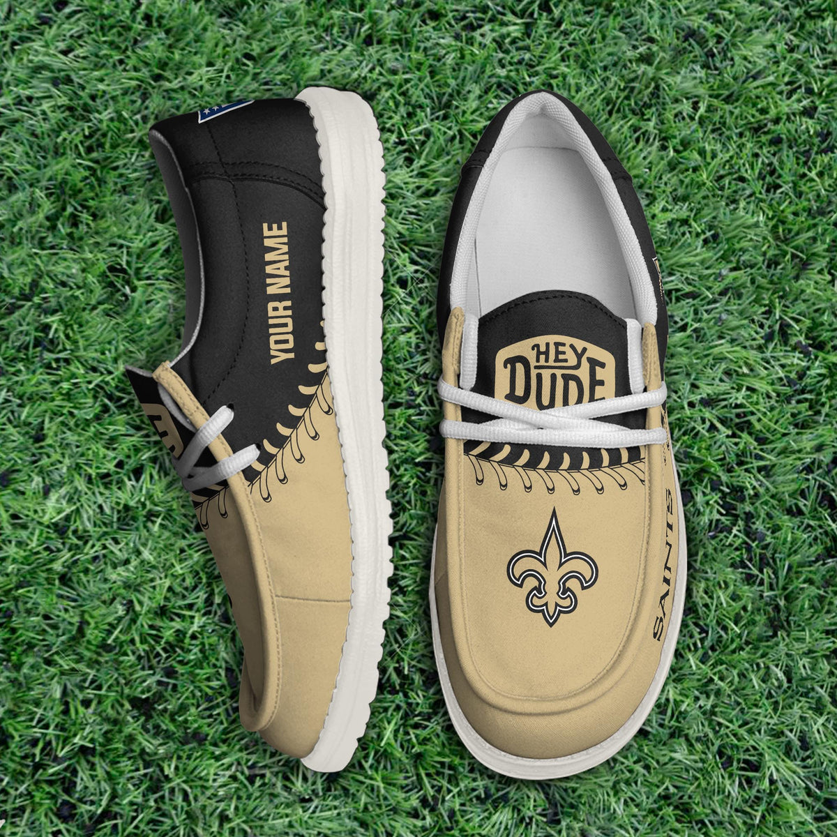 New Orleans Saints Lace Up Loafers 2026