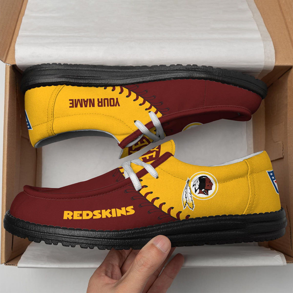 Washington Redskin Lace Up Loafers 2026