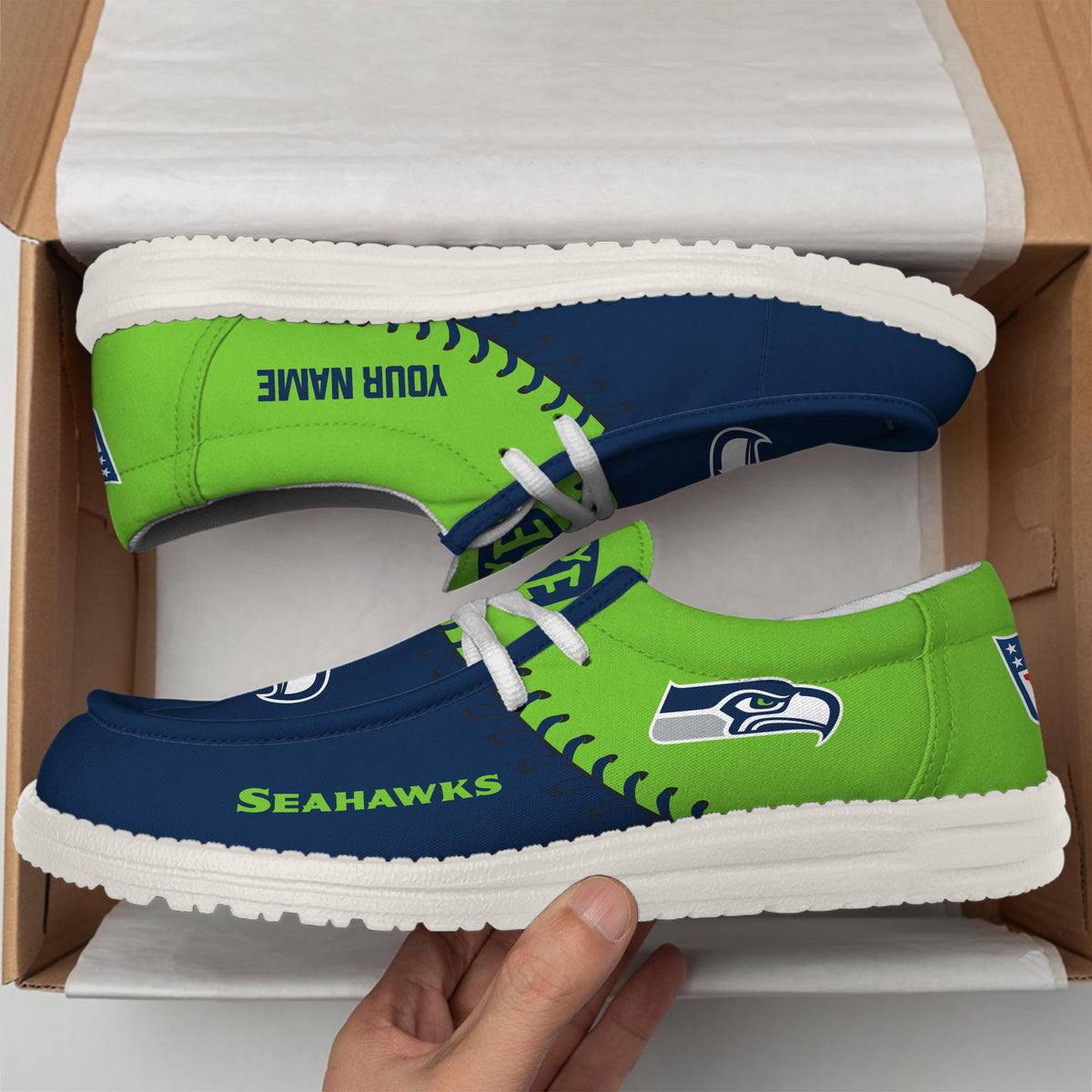 Seattle Seahawks Lace Up Loafers 2026