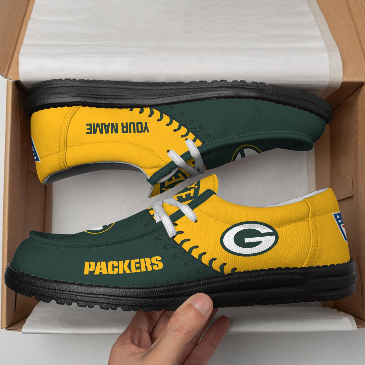 Green Bay Packers Lace Up Loafers 2026