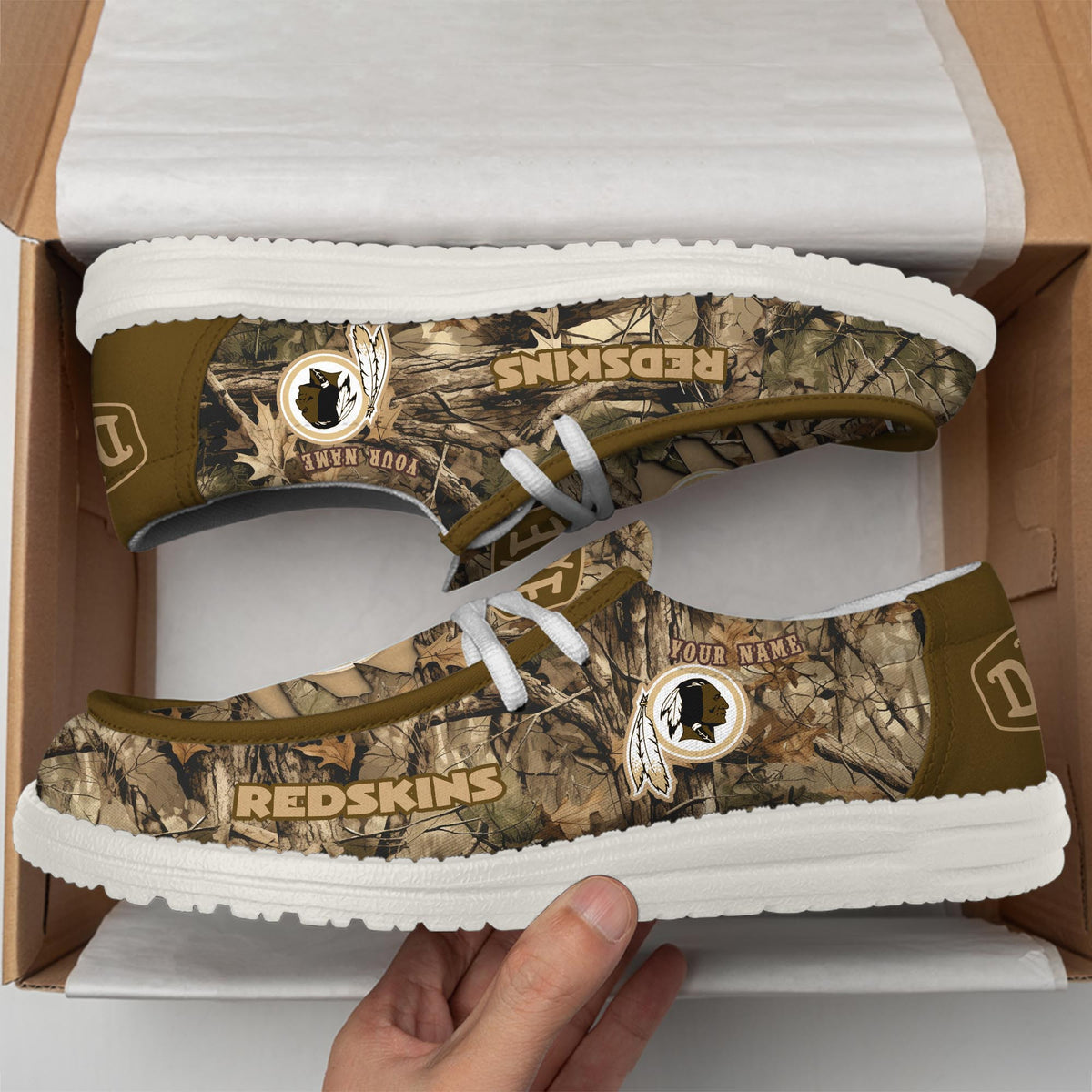 Washington Redskin Lace Up Loafers 2026