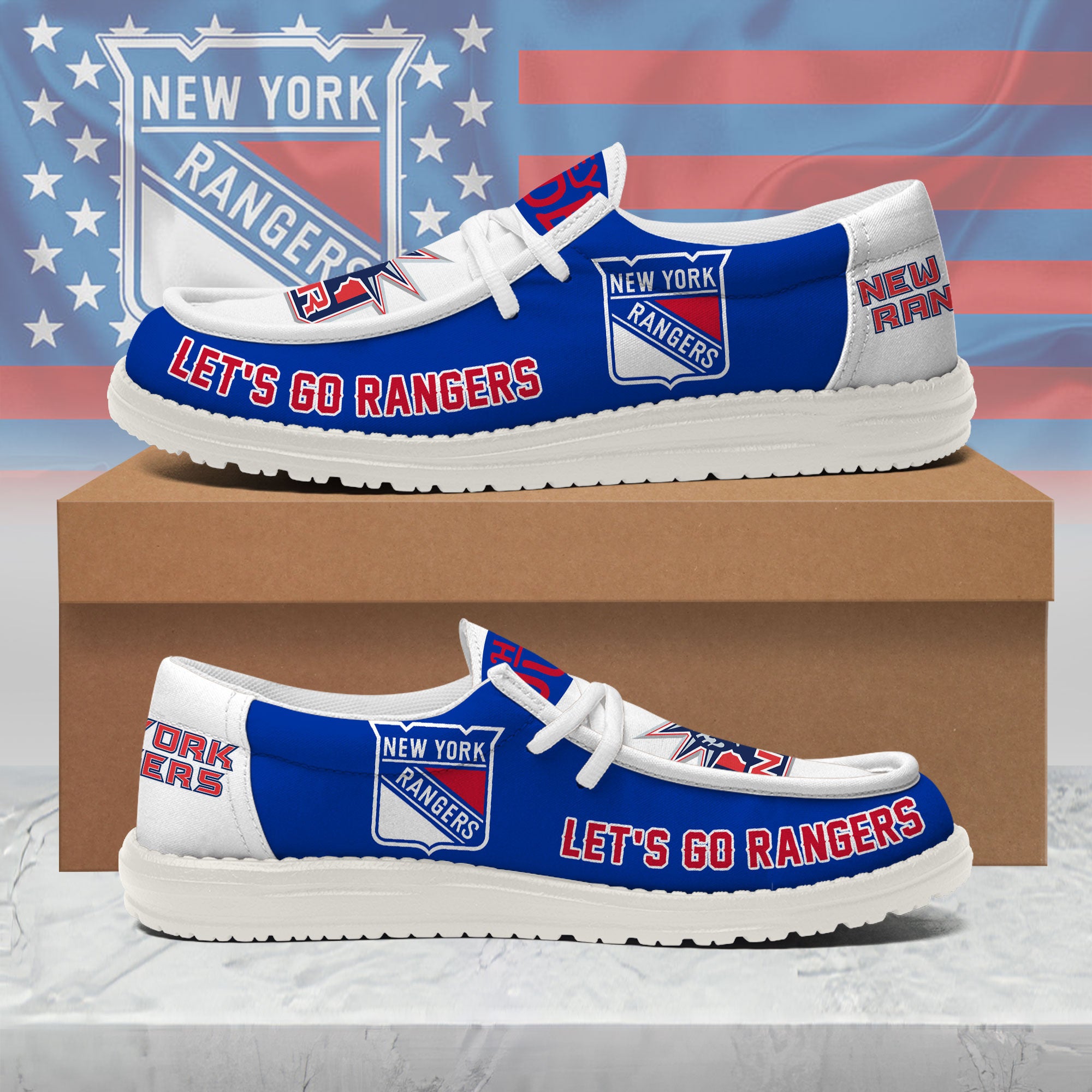 New York Rangers Lace Up Loafers 2026