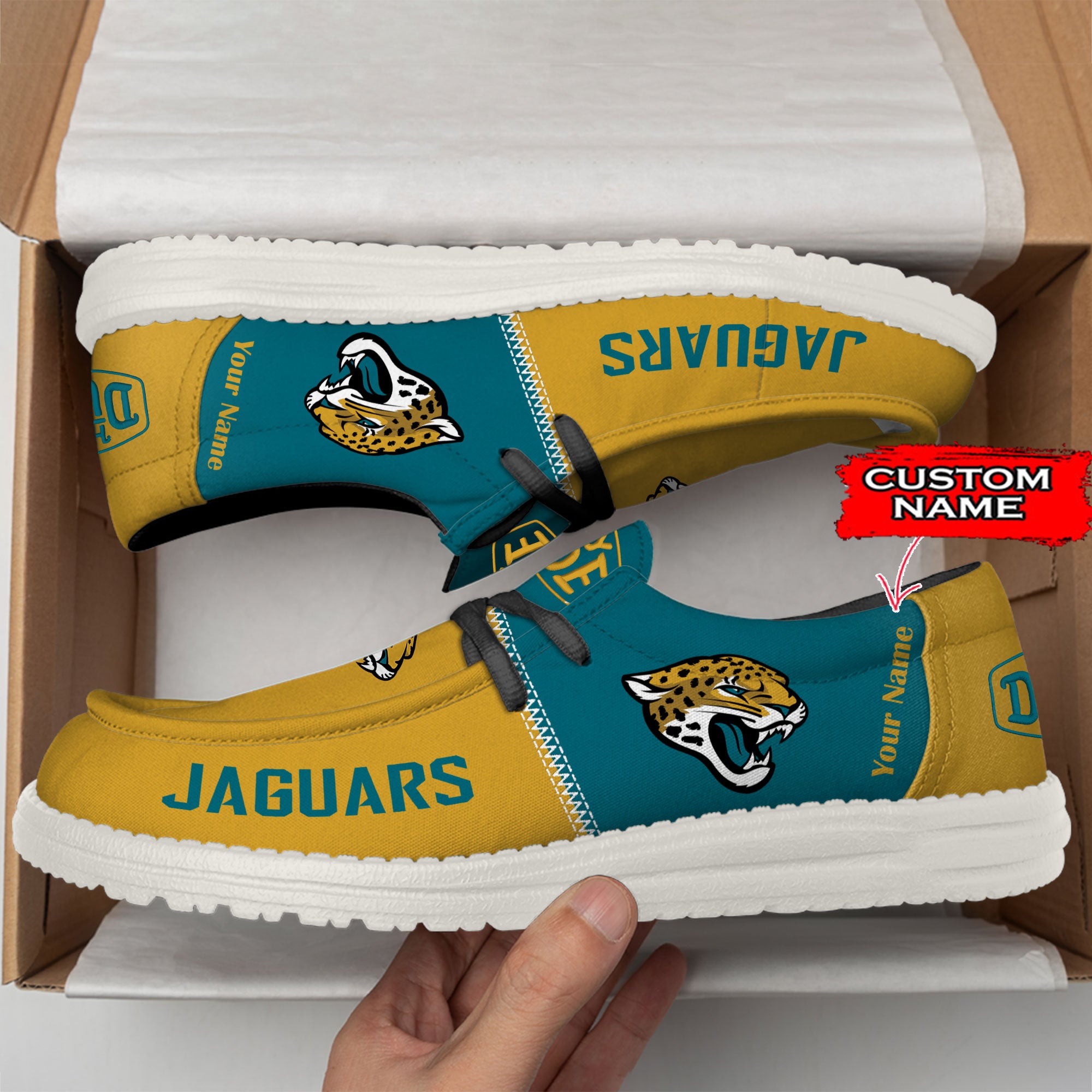 Jacksonville Jaguars Lace Up Loafers 2026