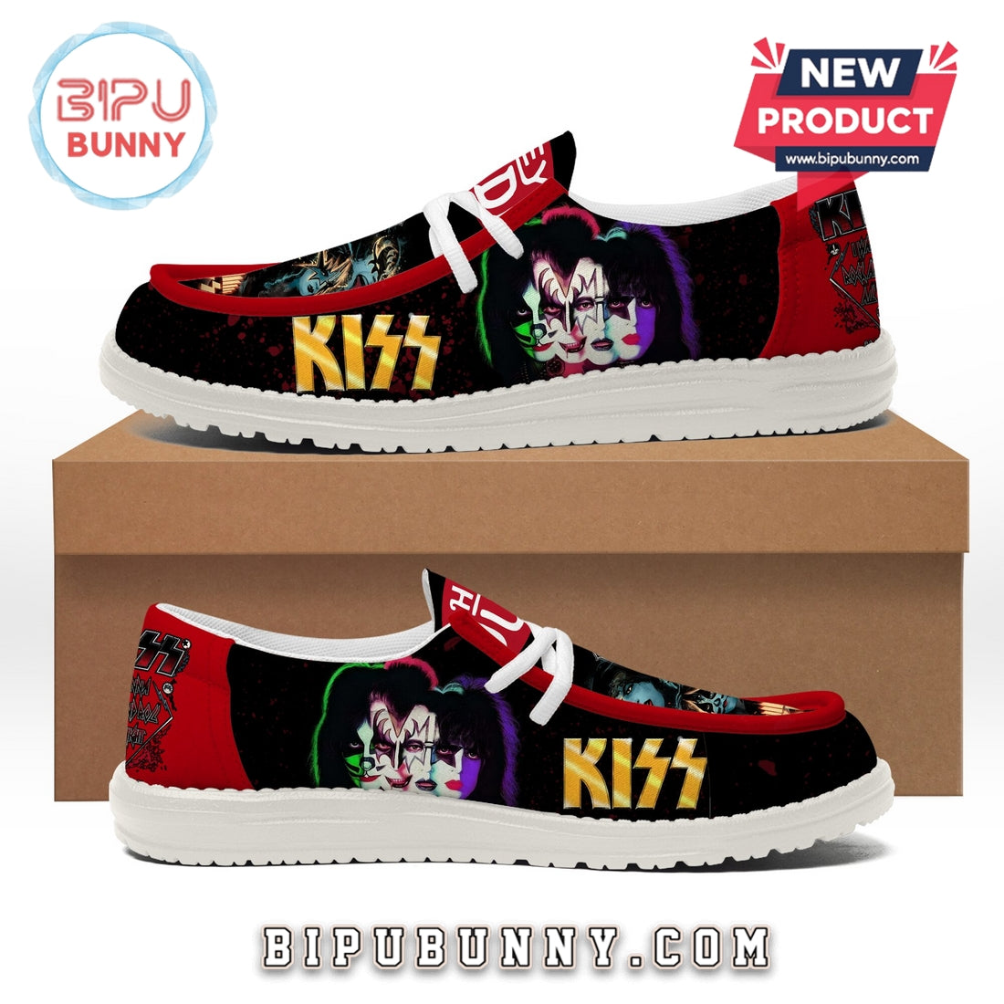 Kiss Band Lace Up Loafers 2026