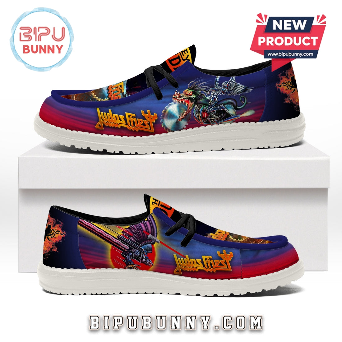 Judas Priest Band Lace Up Loafers 2026