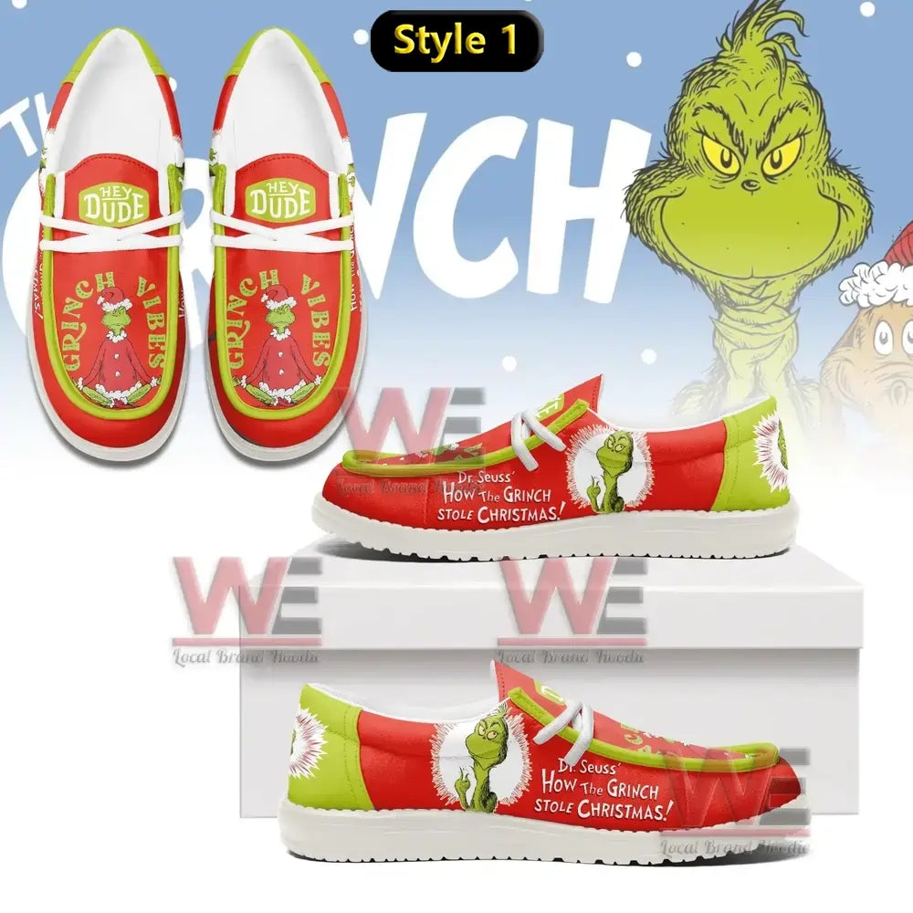 The Grinch Lace Up Loafers 2026