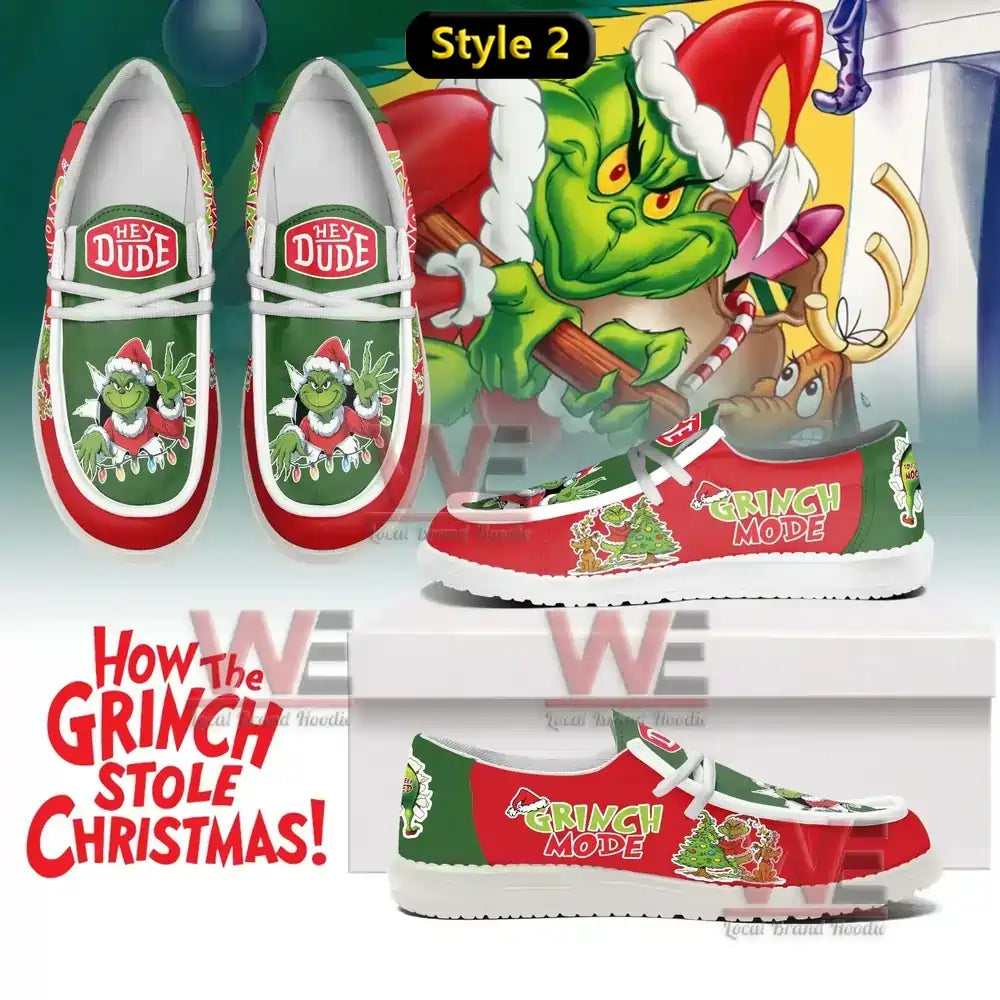 The Grinch Lace Up Loafers 2026
